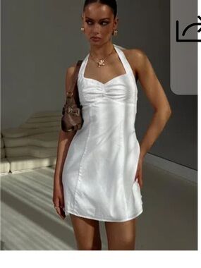 Princess Polly white halter top dress size 10